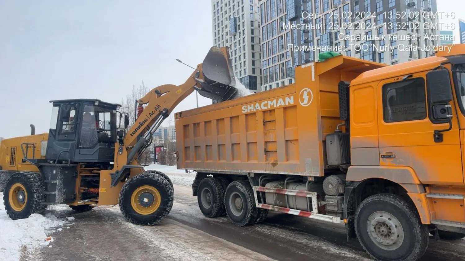 За ночь из столицы вывезли более 30 тысяч кубометров снега