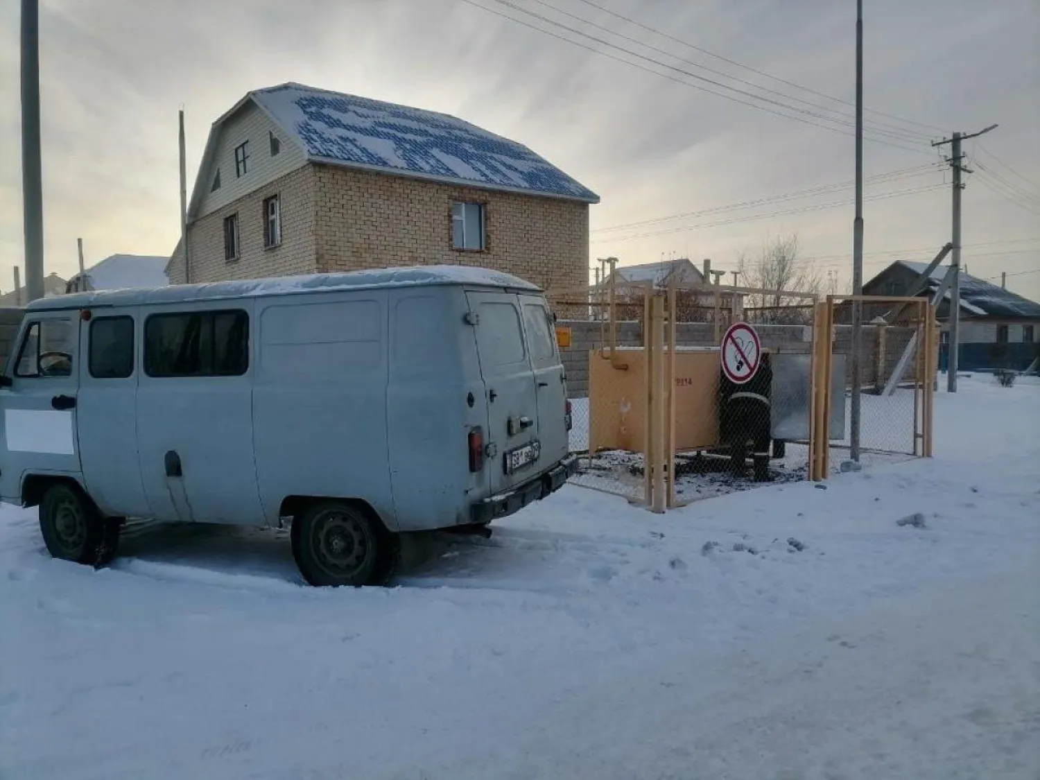 В жилом массиве Коктал-1 ведутся работы по восстановлению газопровода