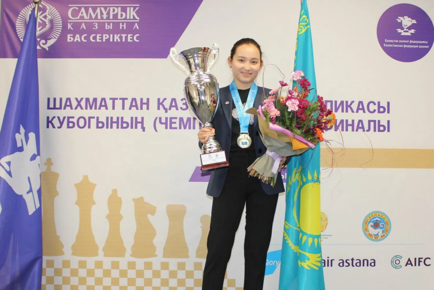 Чемпионкой по классическим шахматам среди женщин стала Жансая Абдумалик