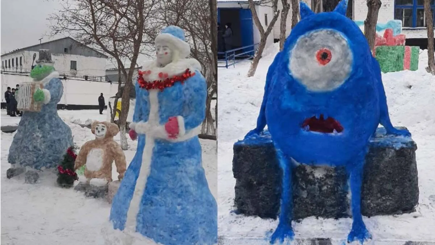 Конкурс снежных фигур прошел среди осужденных Нур-Султана