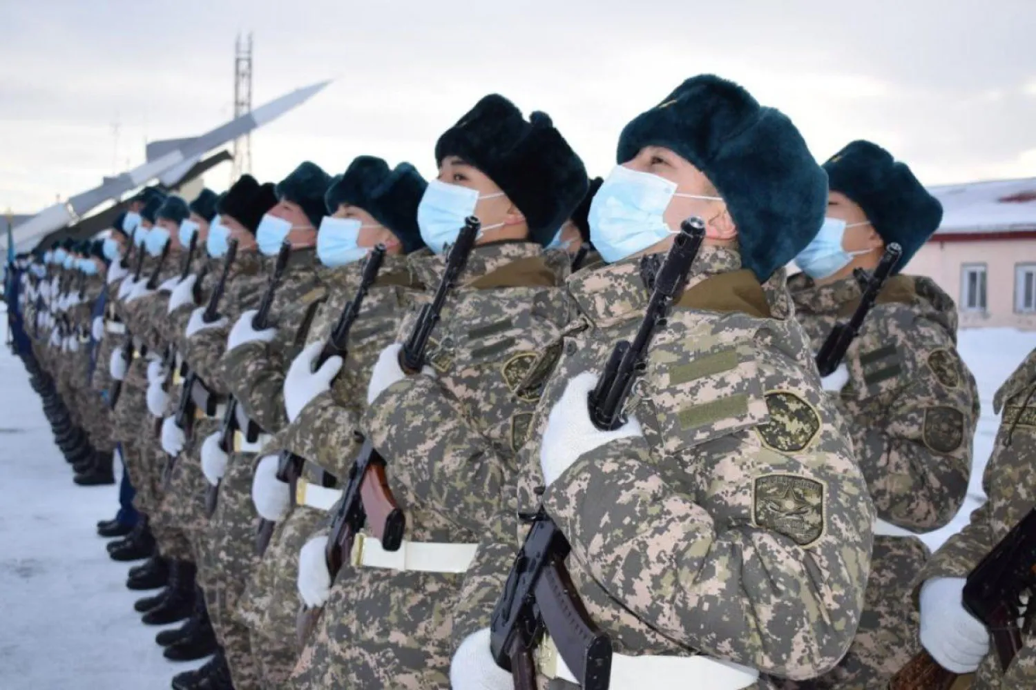 Казахстанские новобранцы приняли военную присягу