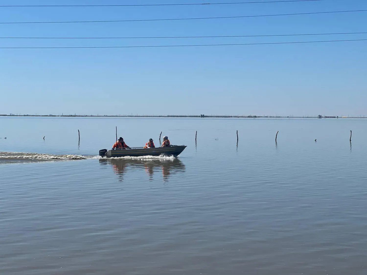 Уровень воды в реке Жайык достиг 6 метров