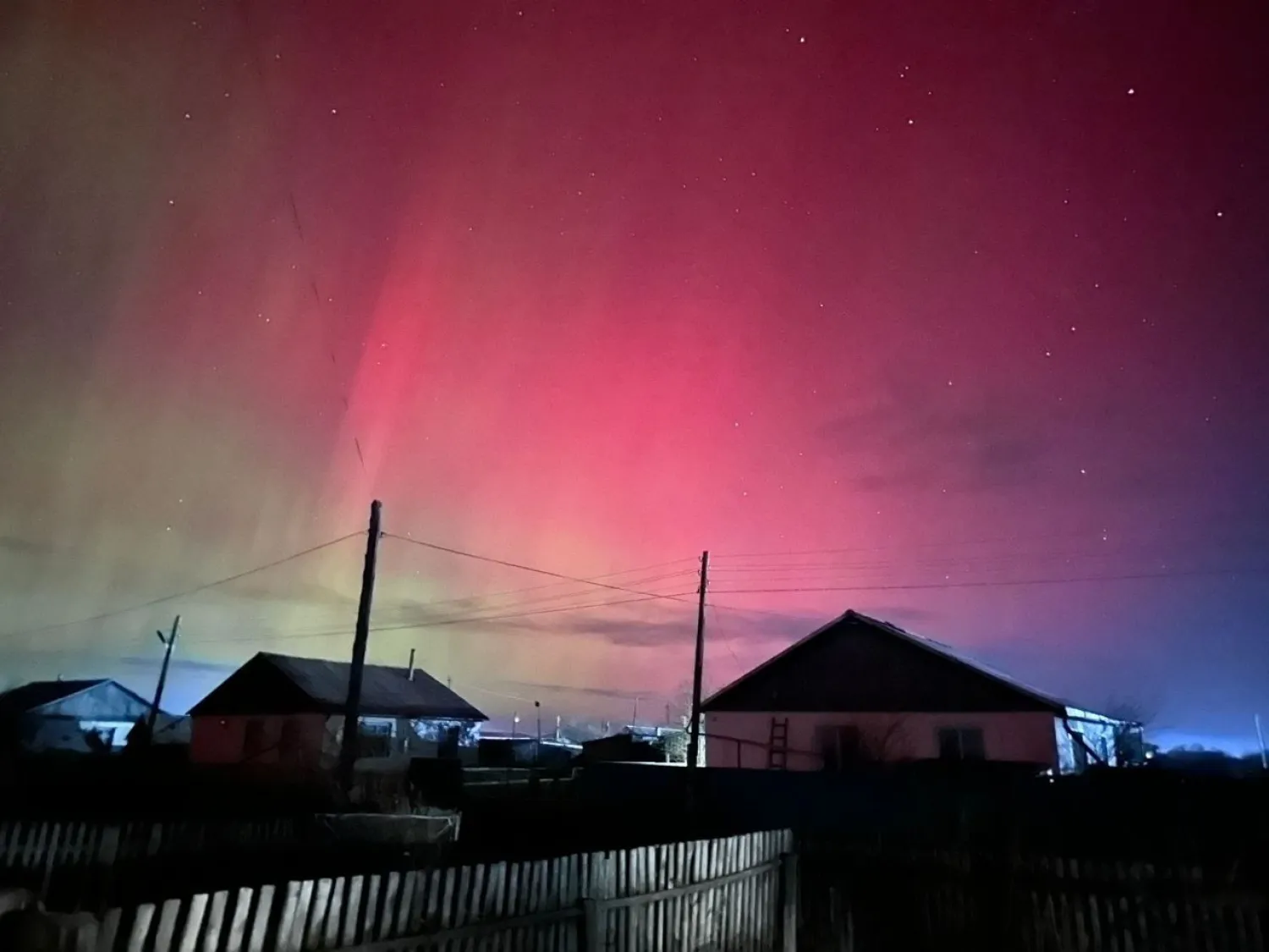 «Северное сияние» наблюдали жители СКО