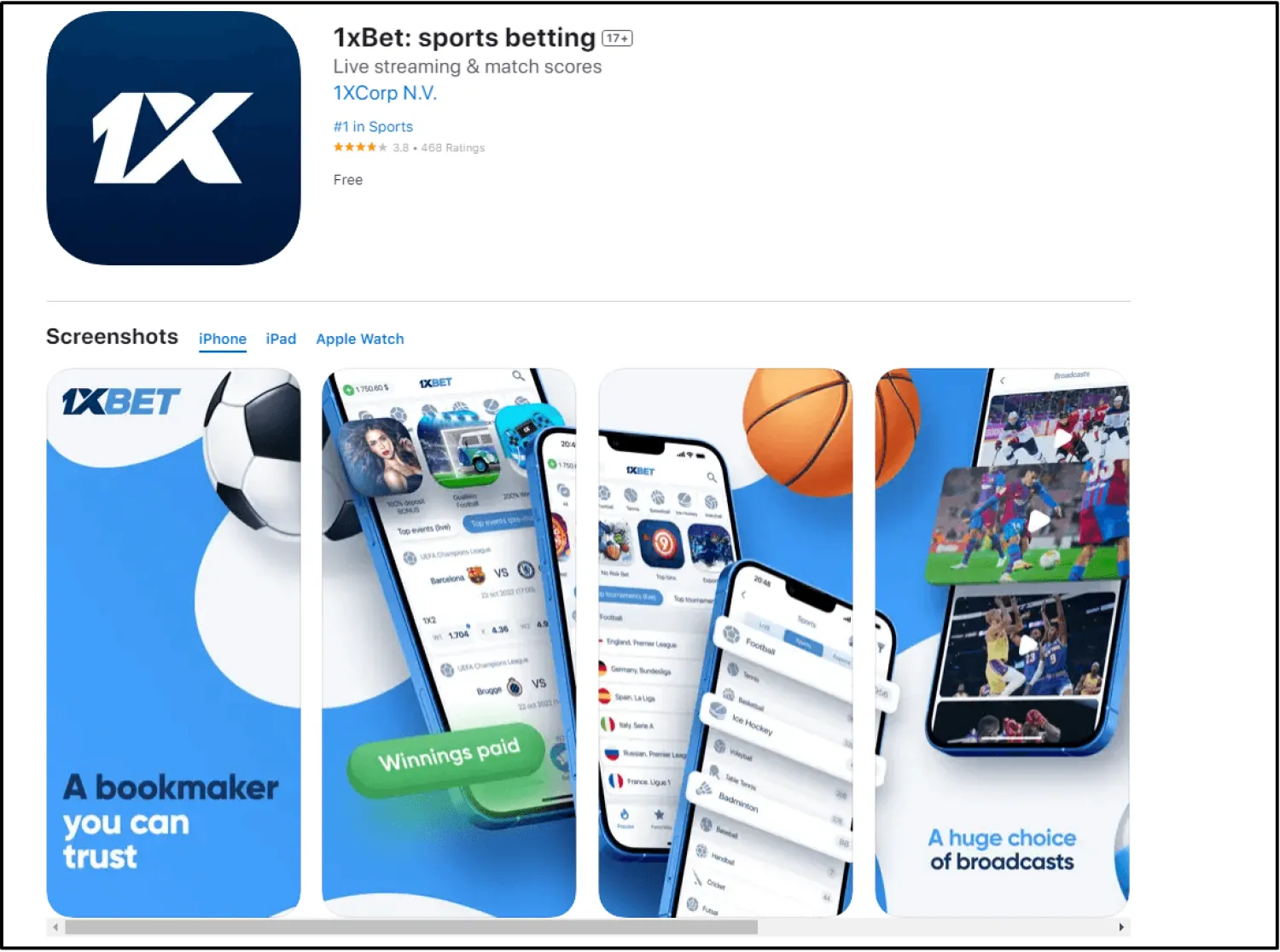 Как работает сайт 1xBet mobile в браузере телефона