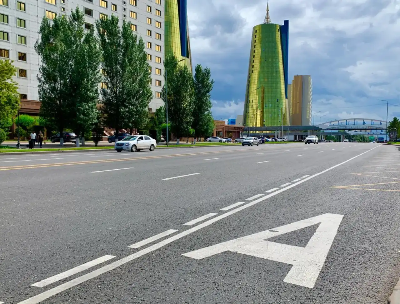 На еще одном участке проспекта Туран появится полоса Bus Lane