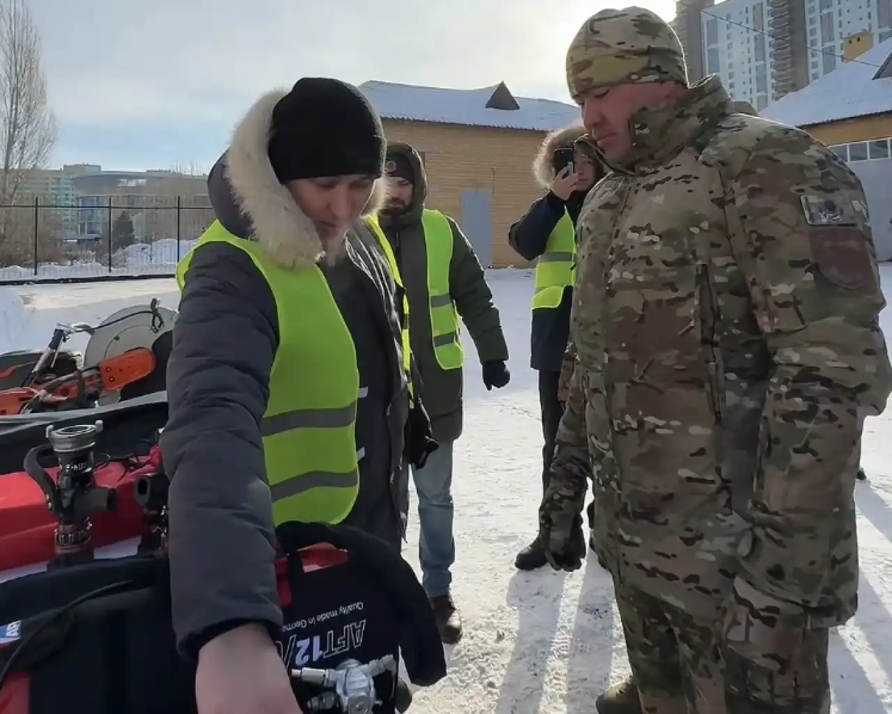 Демонстрация пожарно-технического оборудования прошла в Астане