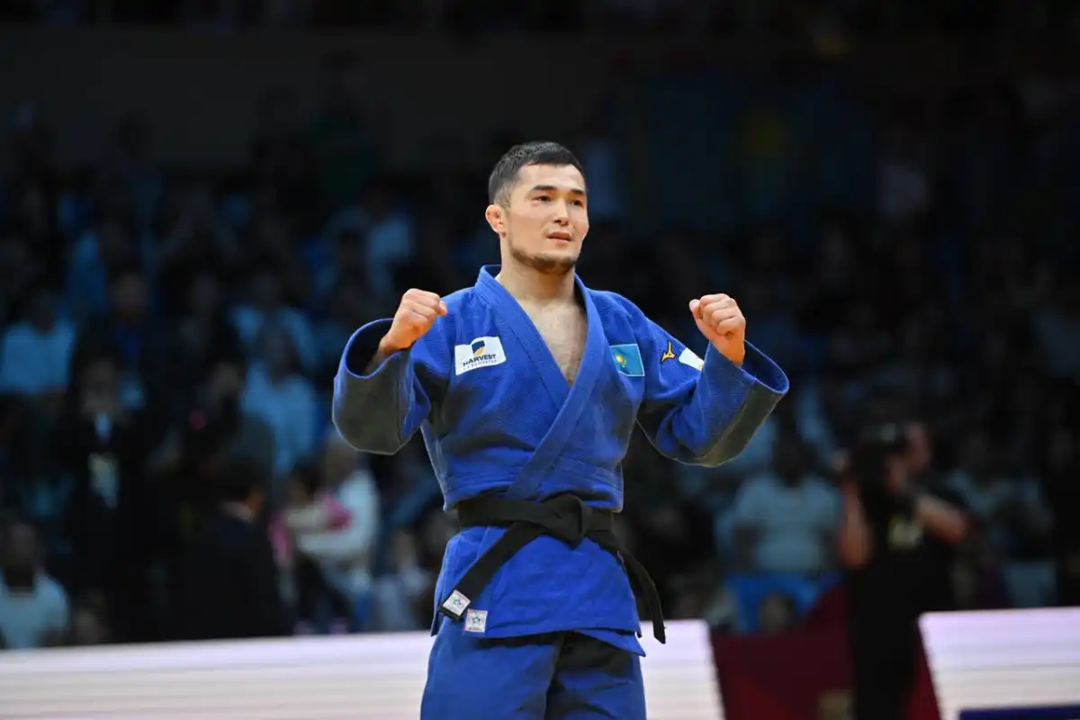 Магжан Шамшадин и Аман Бакытжан стали бронзовыми призерами Grand Slam в Астане