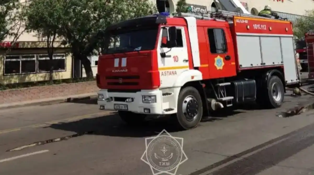 Спасатели эвакуировали двоих детей из горящего дома в Астане
