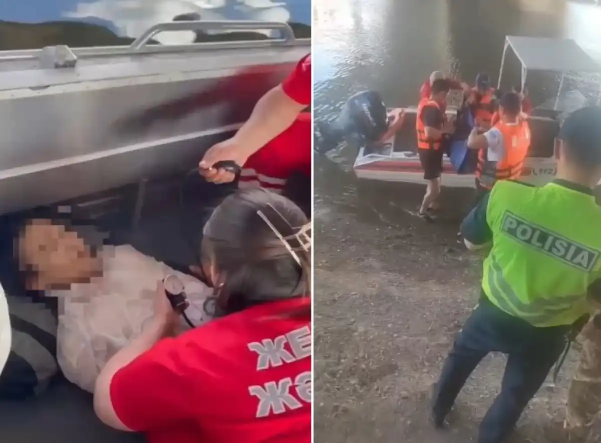 Женщина спрыгнула с моста в реку в Астане – ВИДЕО