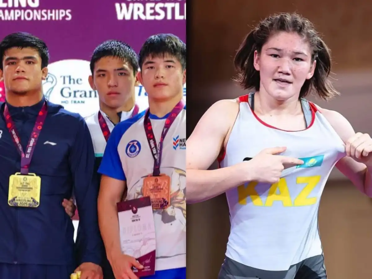 Казахстанские борцы завоевали 13 золотых медалей на чемпионате Азии