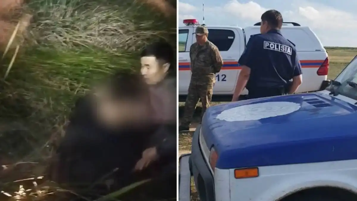 Полицейские спасли девушку, застрявшую в болоте под Астаной - ВИДЕО