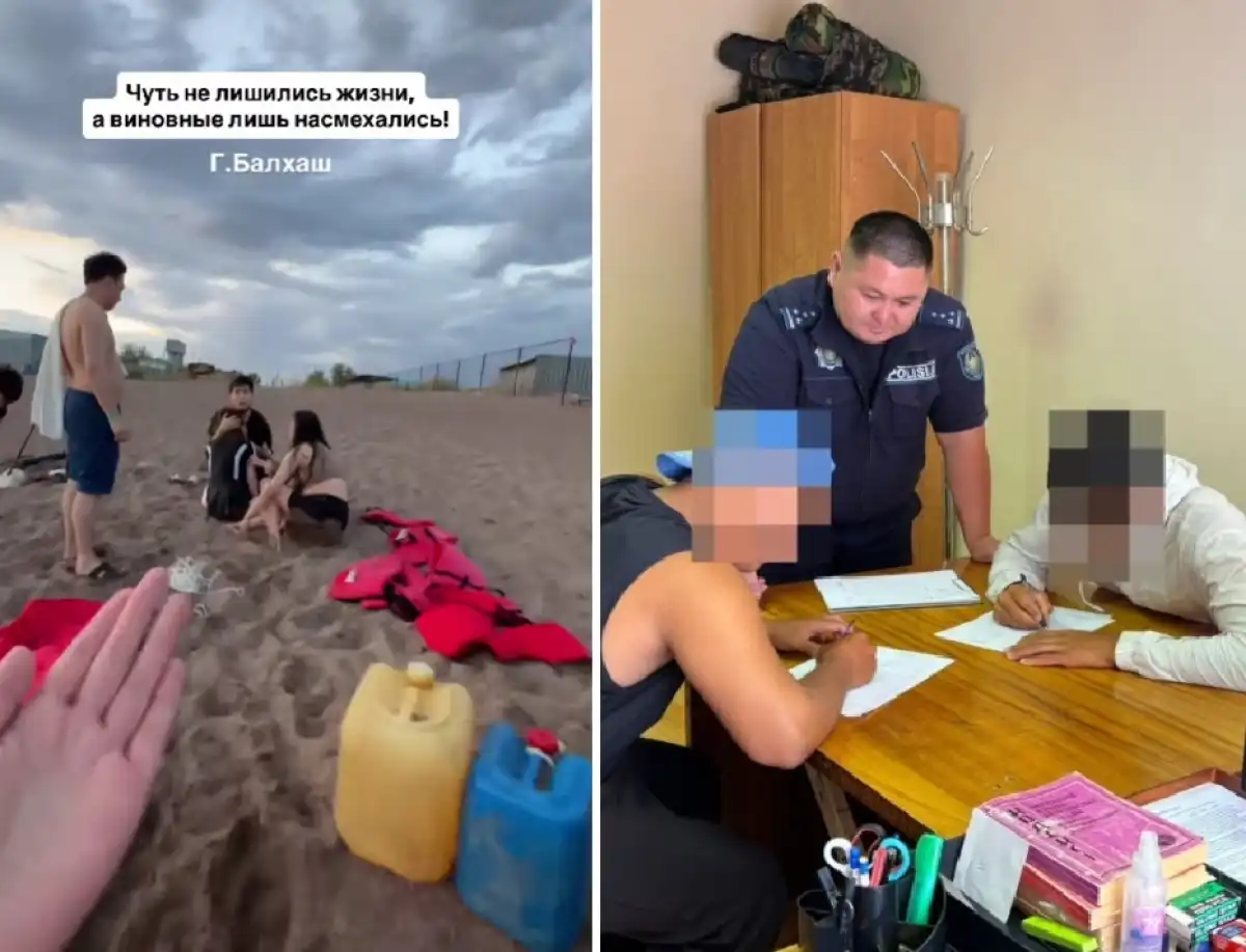 Девушки слетели с «дивана» и чуть не утонули в Балхаше: на водителей катера завели дело