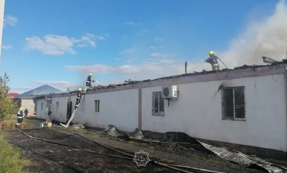 Спасатели вынесли 5 газовых баллонов при пожаре в Астане