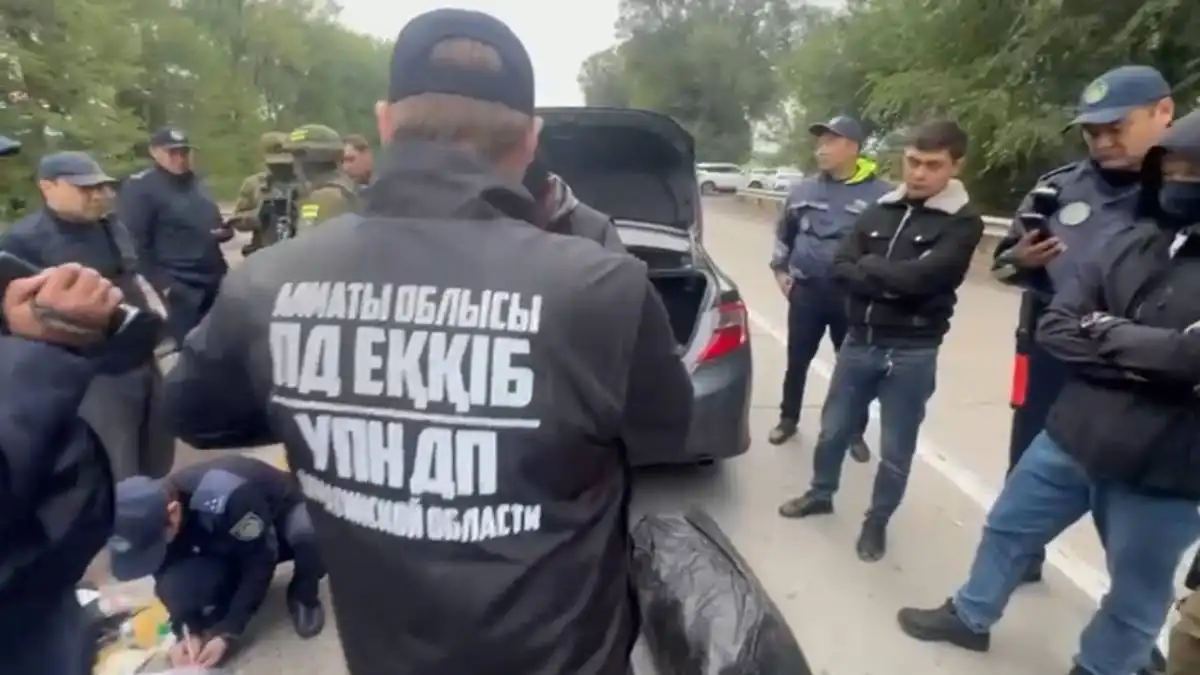 Полицейские пресекли крупный канал перевозки марихуаны в Алматинской области