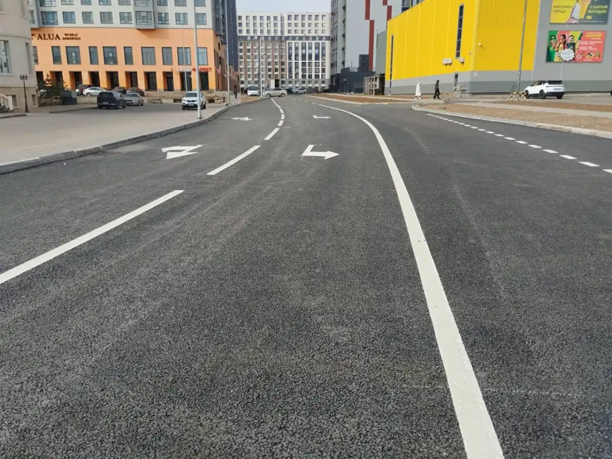 Участок улицы Бектурова в Астане открыт для движения транспорта