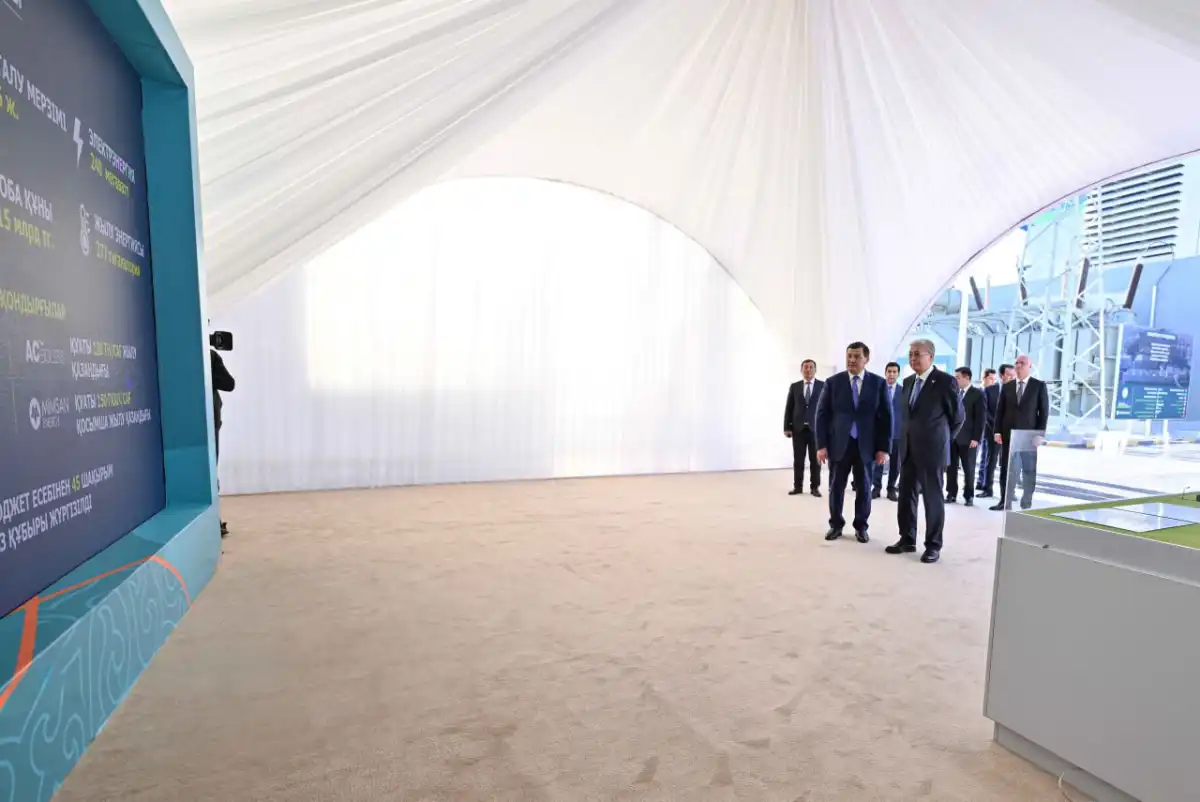 Глава государства посетил новую ТЭЦ Кызылорды