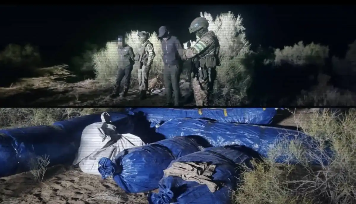 Тонны наркотиков разглядела полиция с воздуха