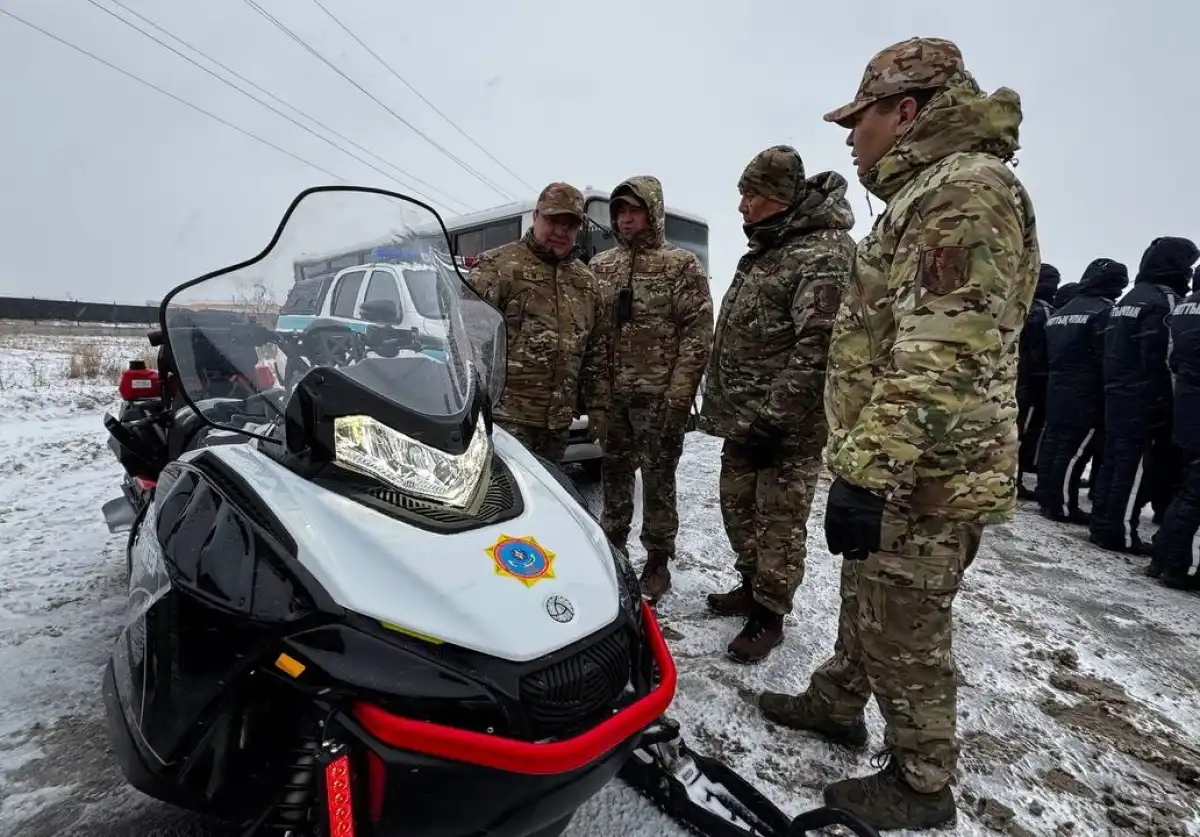 135 человек и 46 единиц техники задействовали в учениях «Қыс-2025» в Астане