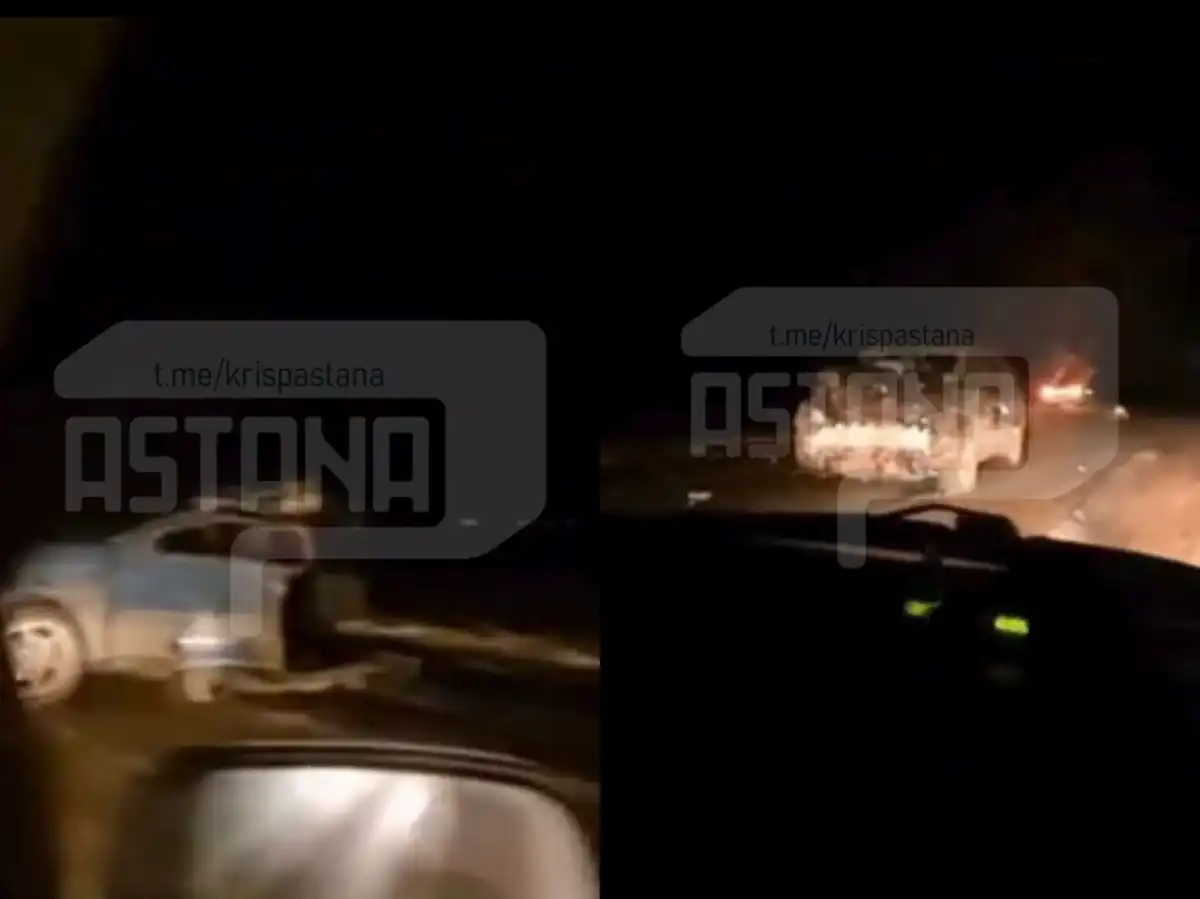 Жуткое ДТП в Карагандинской области: Volkswagen разорвало на две части