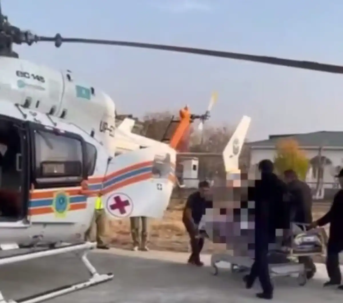 Пострадавшего в смертельном пожаре туркестанца транспортировали в Шымкент