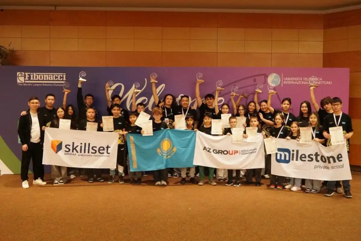 Школьники Астаны установили рекорд по медалям на олимпиаде в Италии