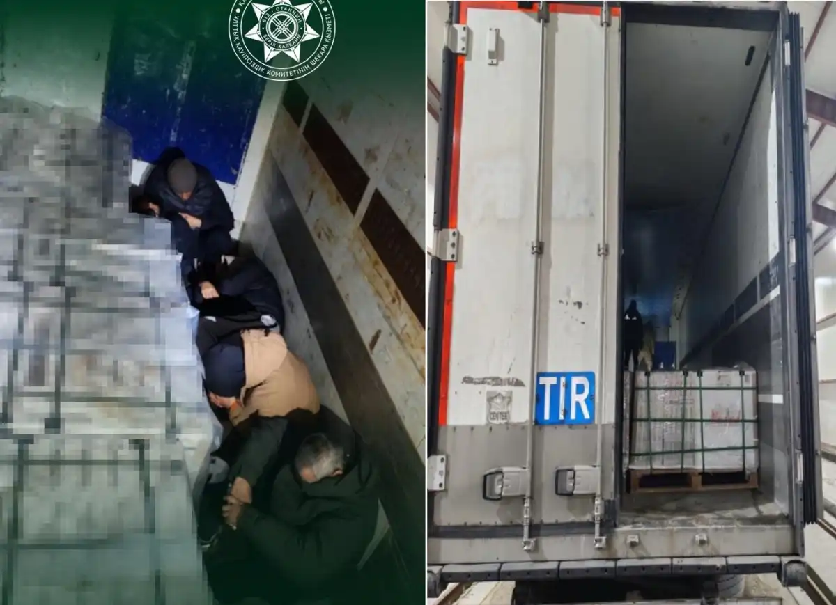 10 иностранцев пытались нелегально попасть в Казахстан в грузовике со стройматериалами
