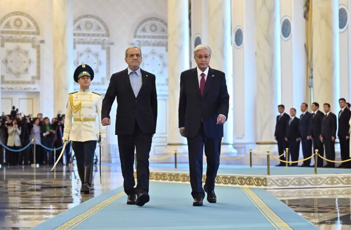 В Акорде торжественно встретили Президента Ирана