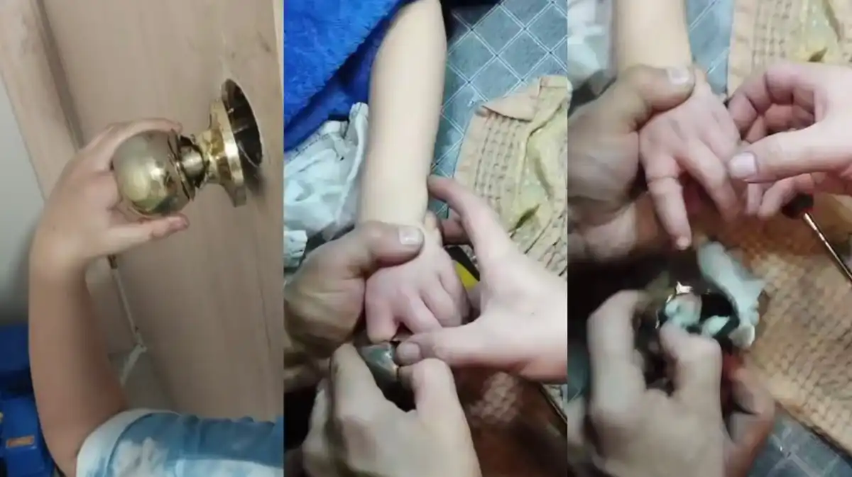 Ребёнок попал в металлическую ловушку дверного замка в Костанае