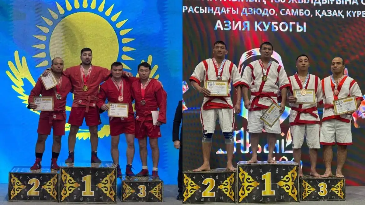 Полицейский из Астаны завоевал серебро и бронзу Кубка Азии