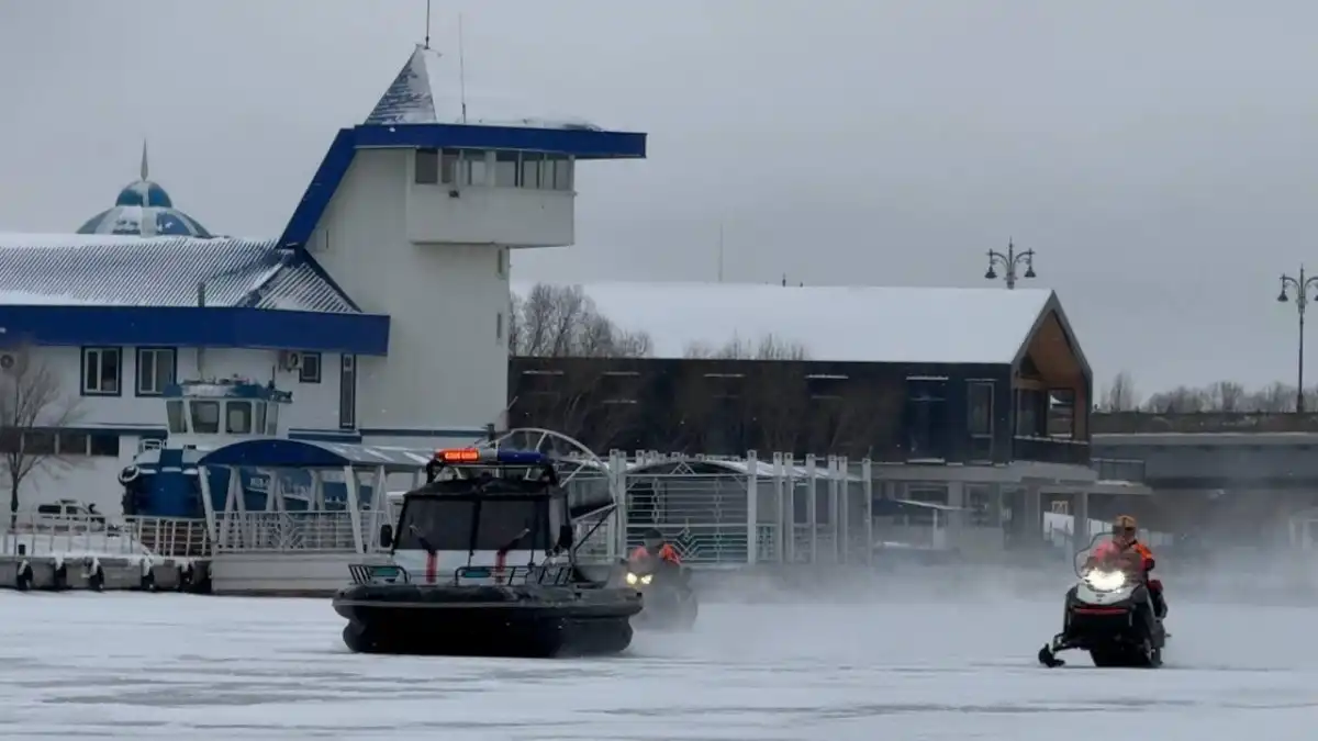 Профилактический рейд в период ледостава прошёл на реке Есиль в Астане