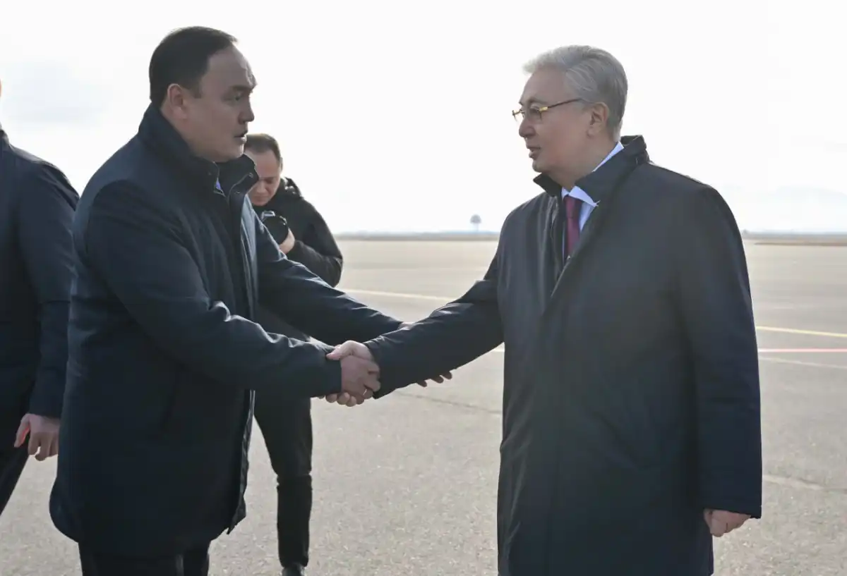 Токаев прибыл в Жамбылскую область