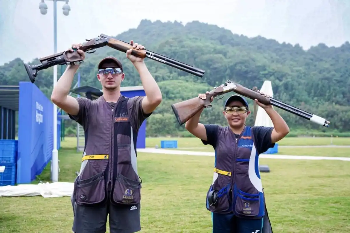Сборная Казахстана взяла бронзу на чемпионате Азии по стендовой стрельбе