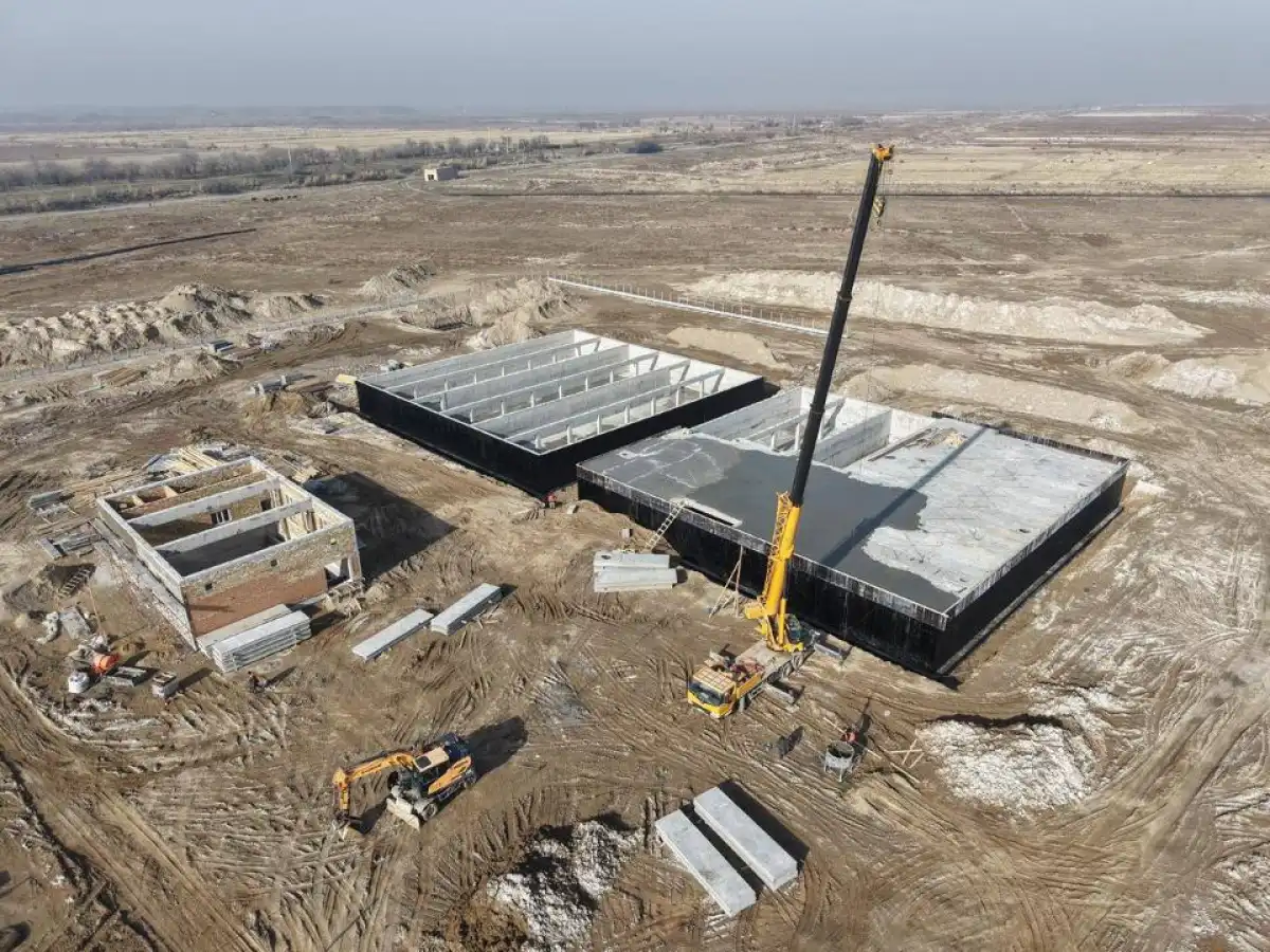 На 70% завершено строительство Шардаринского группового водопровода в Туркестанской области