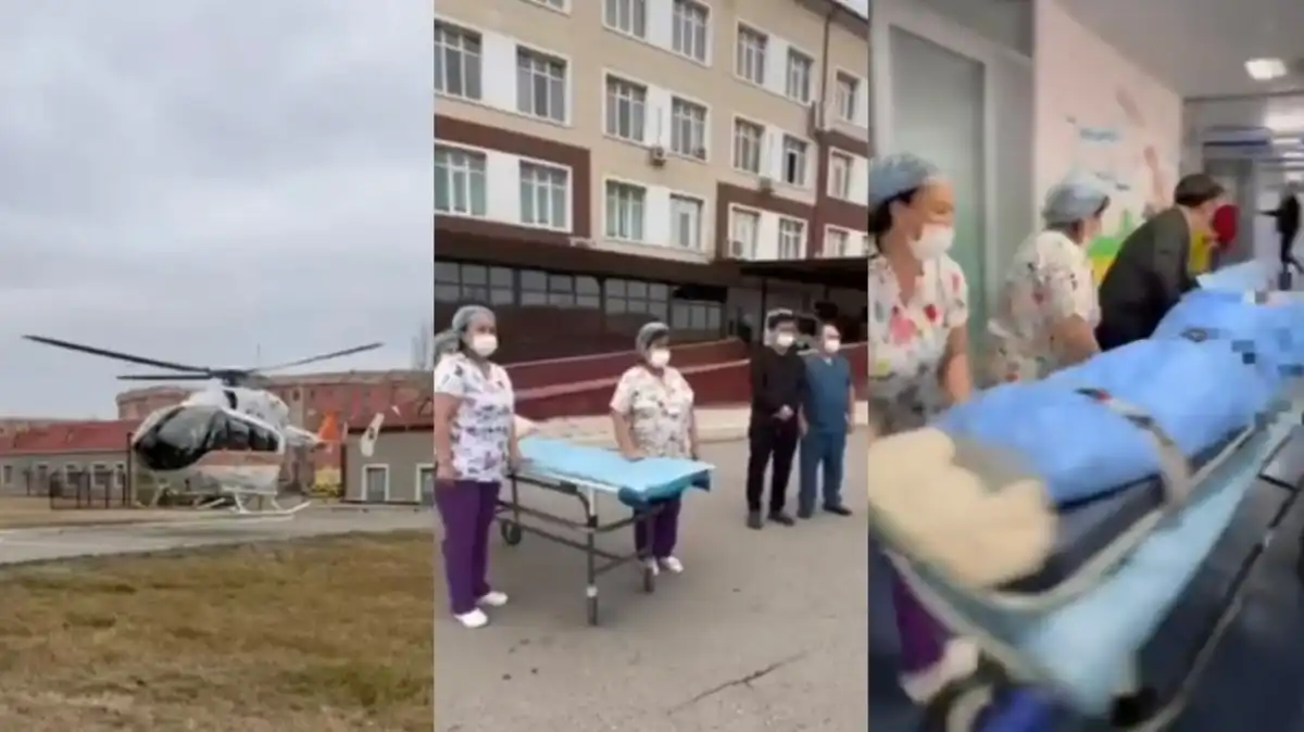 Санавиация доставила врачей к пострадавшему в ДТП ребёнку в Жамбылской области