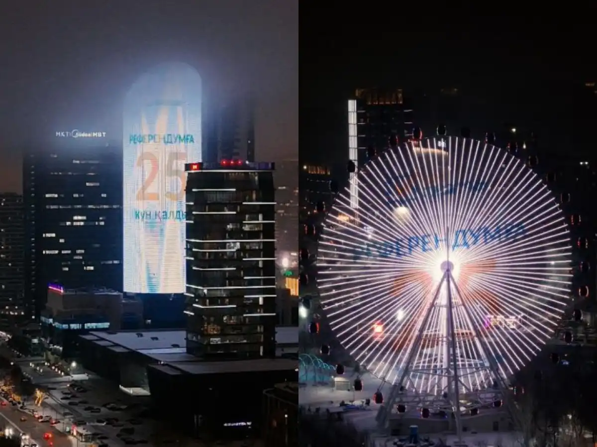 Табло с обратным отсчётом к референдуму запустили в Астане