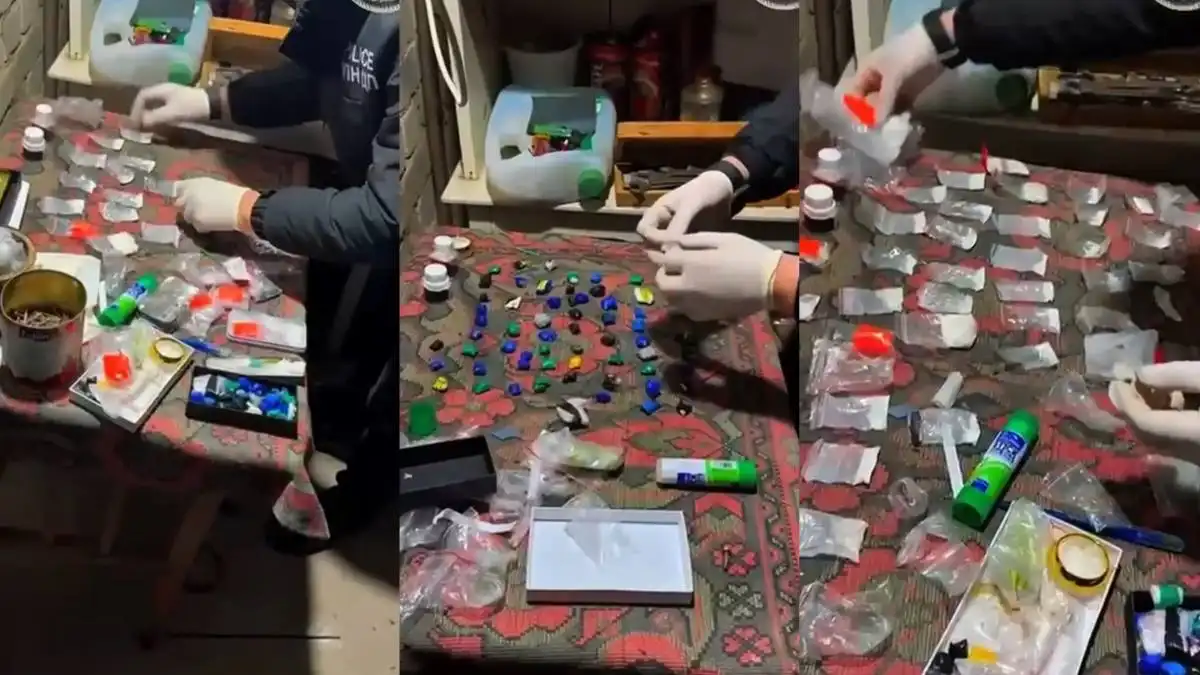 3 тысячи доз "синтетики" не успели попасть из гаража актюбинца в оборот