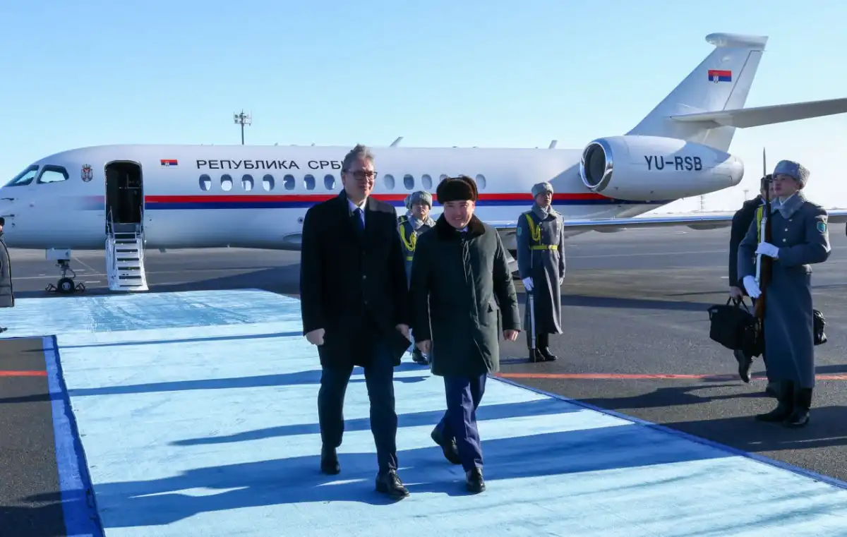 Президент Сербии Александр Вучич прибыл в Астану