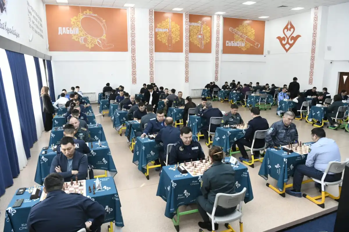 В Астане прошел шахматный турнир среди сотрудников силовых структур