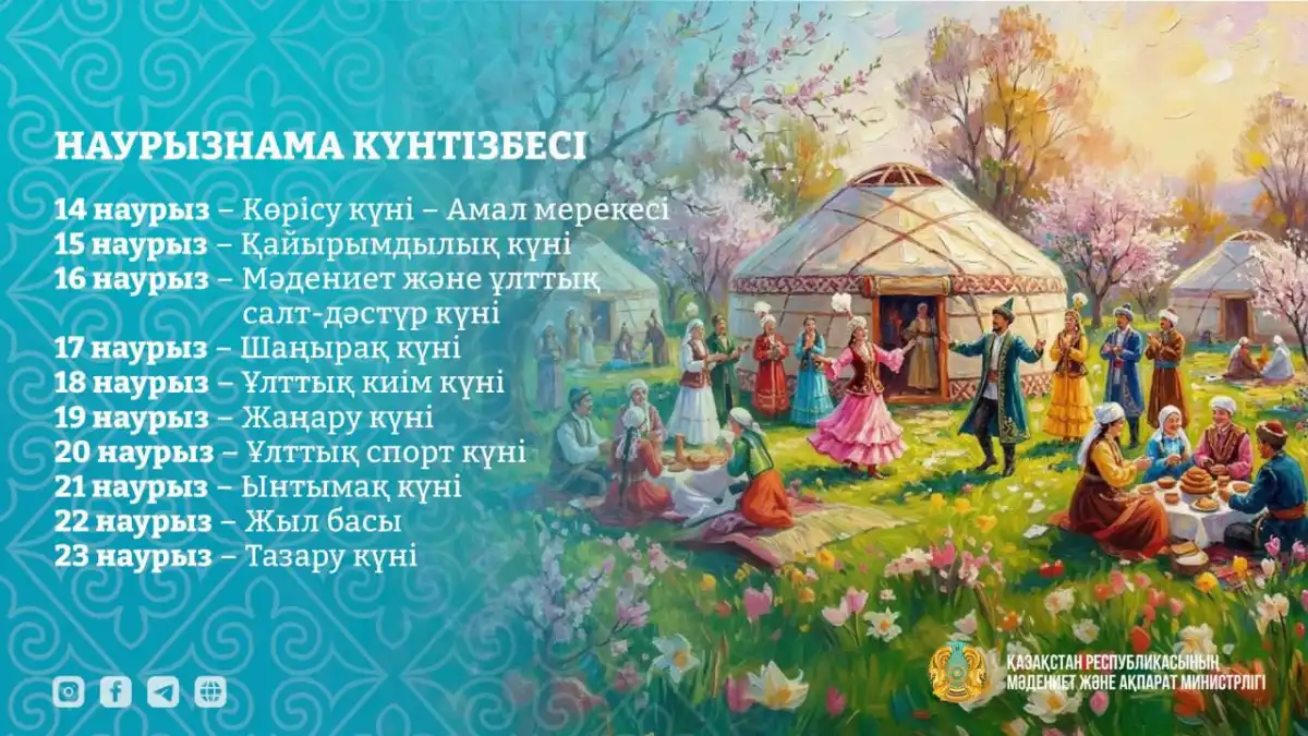 Свыше 10 тысяч мероприятий пройдут в рамках декады Наурызнама в Казахстане