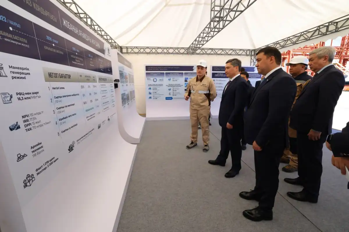 Бектенов проверил строительство электростанции в Туркестанской области