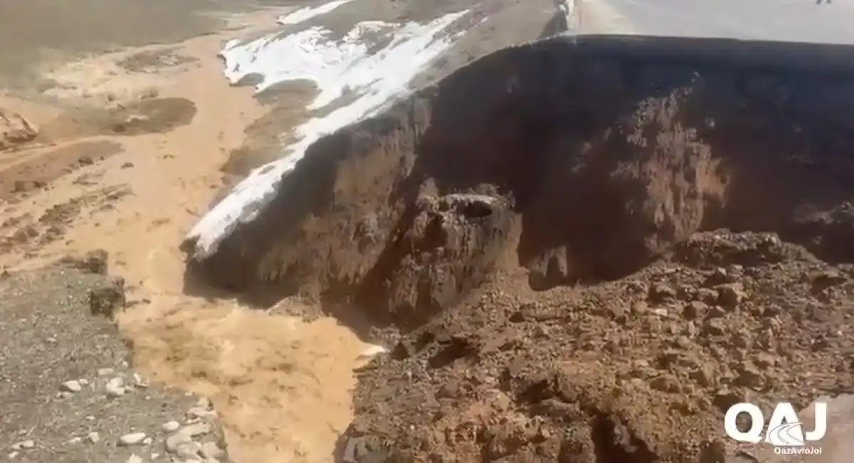 Участок автодороги «Кеген – Нарынкол» размыло талой водой