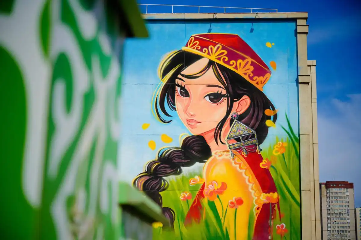 Новый мурал появился в Астане