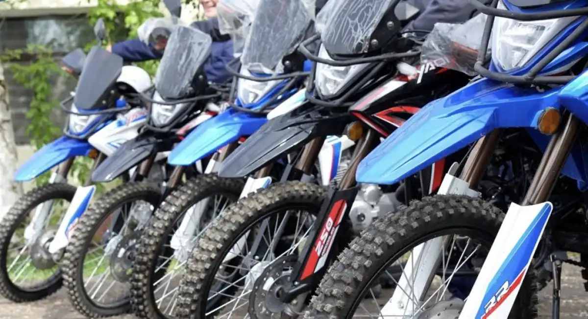 130 мотоциклов передали сотрудникам «Казводхоза» для работы на каналах