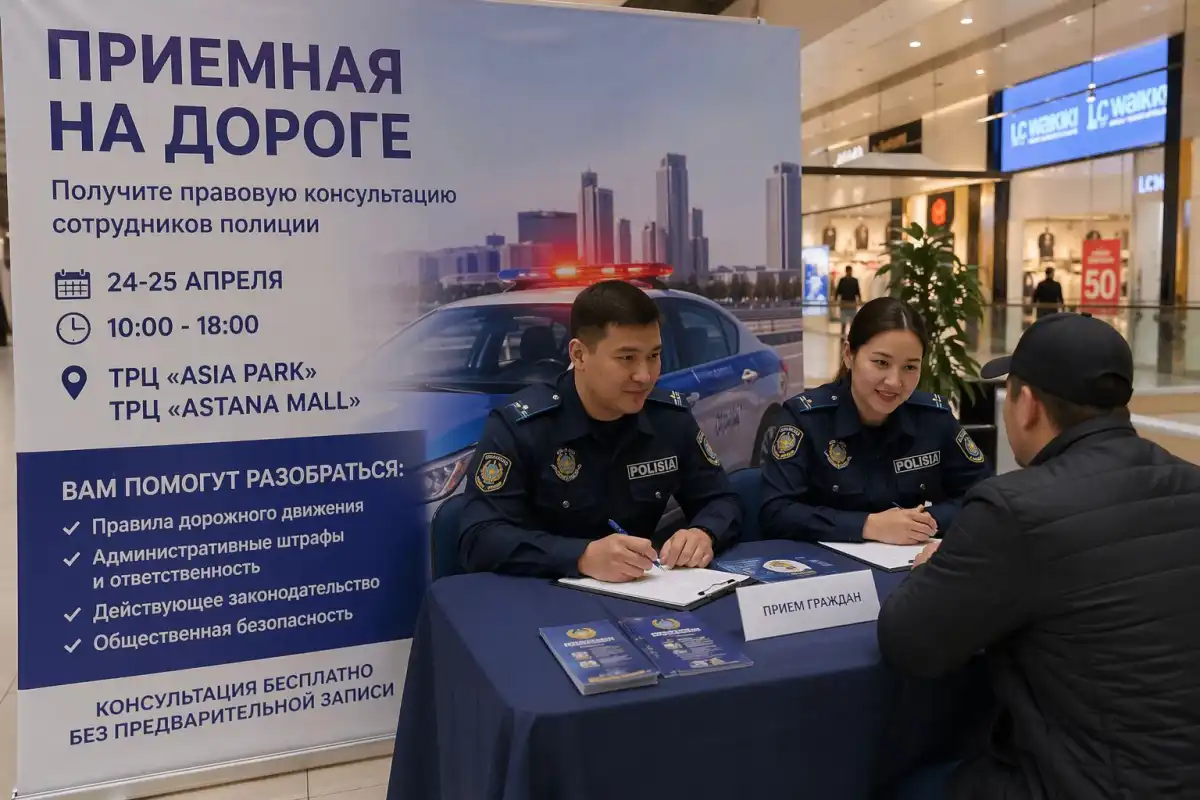 Полиция Астаны проводит акцию «Приемная на дороге» – АДРЕСА И ВРЕМЯ