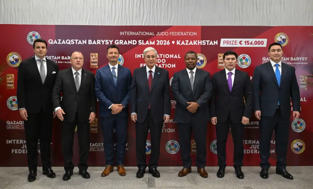 Токаев посетил турнир по дзюдо Qazaqstan Barysy Grand Slam