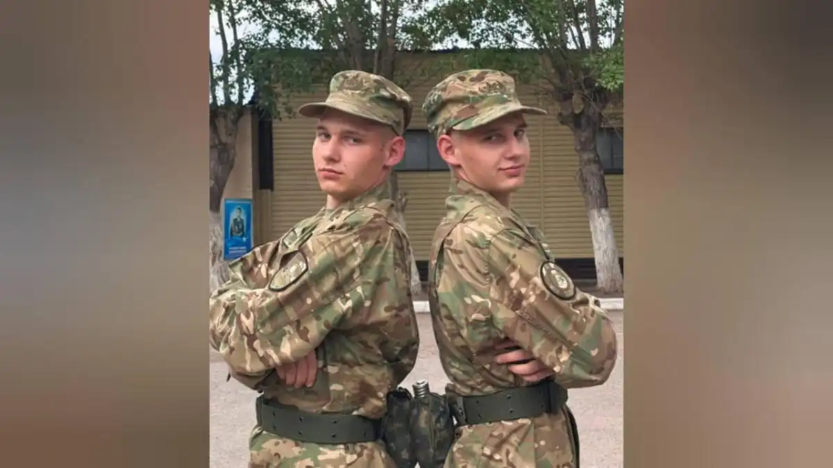 Братья-близнецы из Кокшетау вместе проходят службу в Национальной гвардии