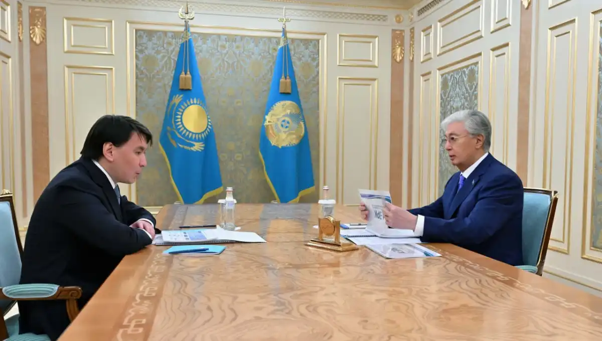 Глава государства принял председателя АЗРК Марата Омарова