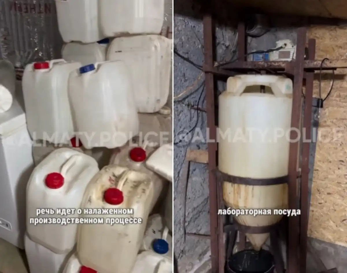 Производство наркотиков в промышленных масштабах выявили в Алматы