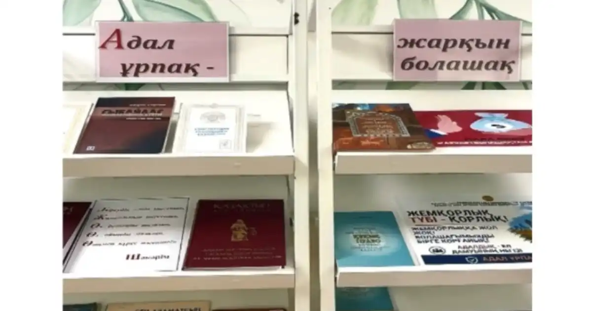 В библиотеках Астаны рассказывают о борьбе с коррупцией через книги и видеоматериалы