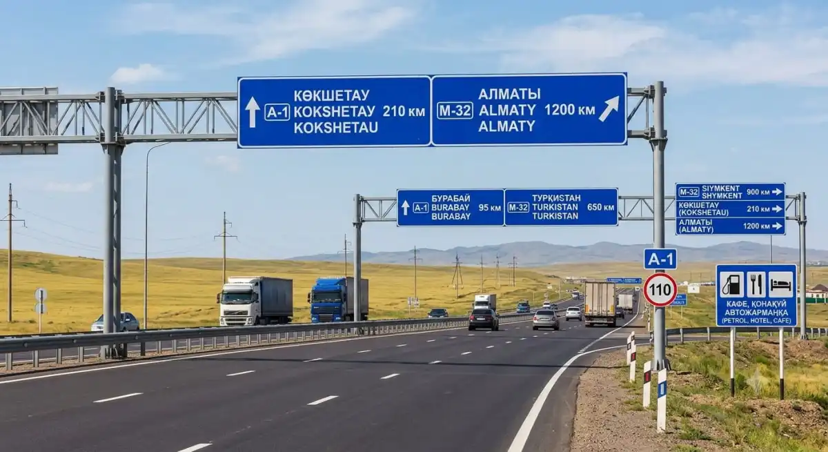 В Казахстане проверили более 136 тысяч дорожных знаков на республиканских трассах